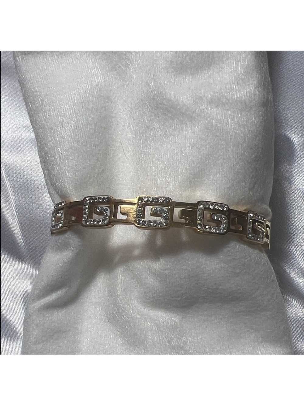 Elegant Gold and Silver Stainless Steel Women's Bracelet